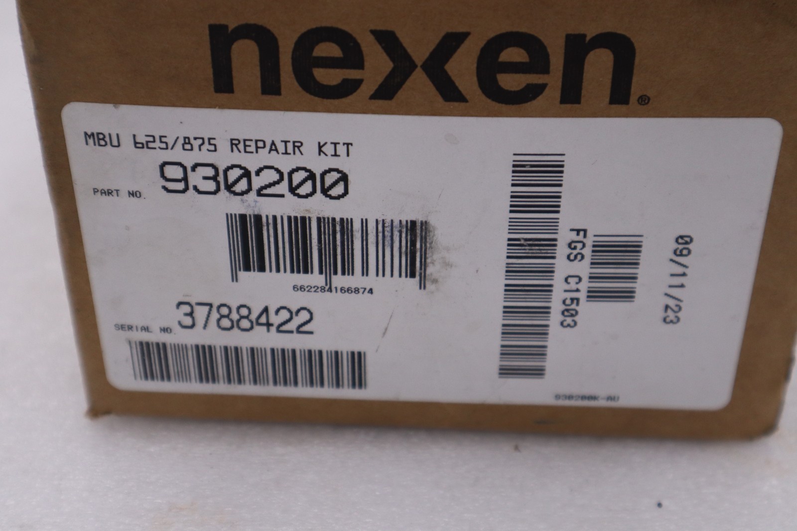 NEW IN BOX NEXEN 930200 MBU625/875 REPAIR KIT STOCK H1266