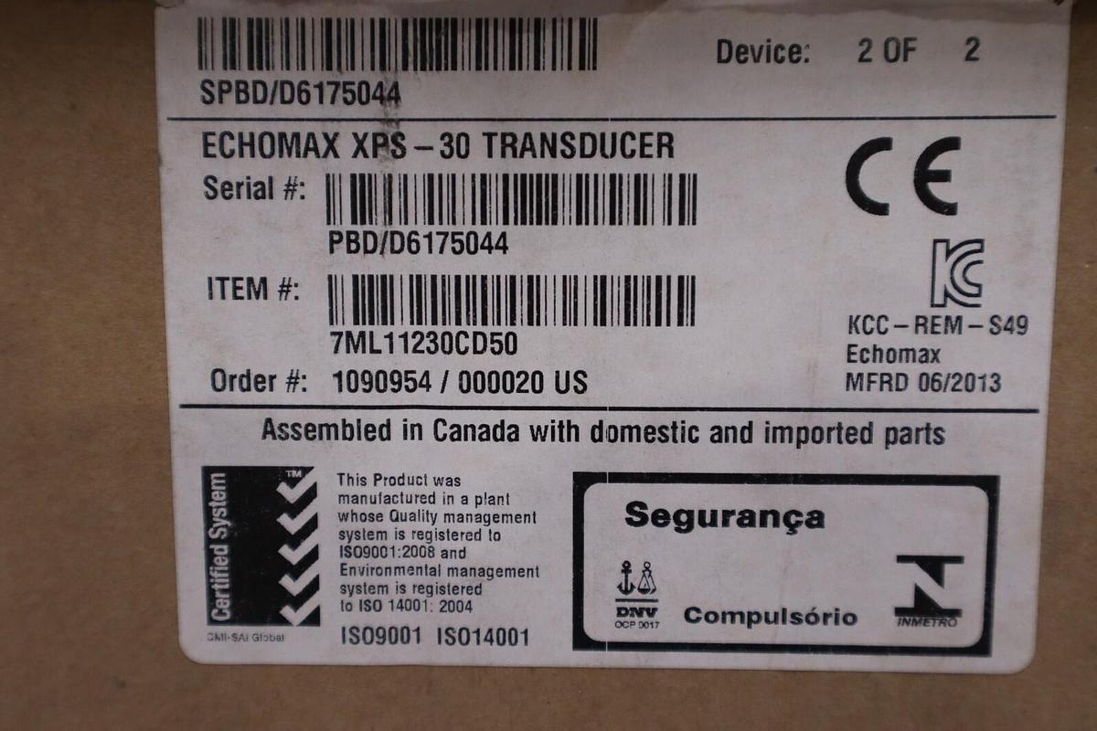 Used SIEMENS MILLTRONICS Echomax XPS-30 Ultrasonic Transducer NEW WITH BOX STOCK H815