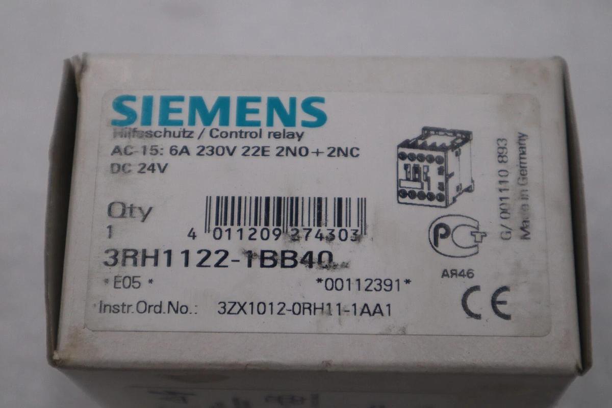 Used New Siemens 3RH1122-1BB40/ 3RH11221BB40 Contactor STOCK H81A