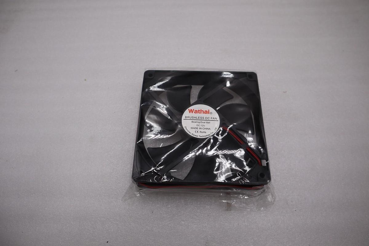 Used LOT OF 3 NEW OPEN BOX Wathai Brushless DC Fan Bearing Dual Ball DC 12V H447A