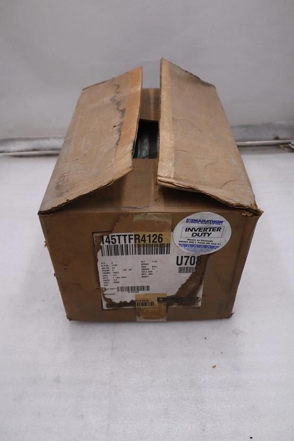 Used MARATHON ELECTRIC U708 145TTFR4126 2 Hp 575, 3 PH, 145TC FR - STOCK GF196A