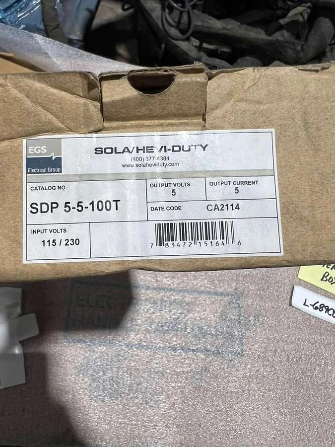 NEW OPEN BOX Emerson SDP 5-5-100T SolaHD Power Supply STK L689CC