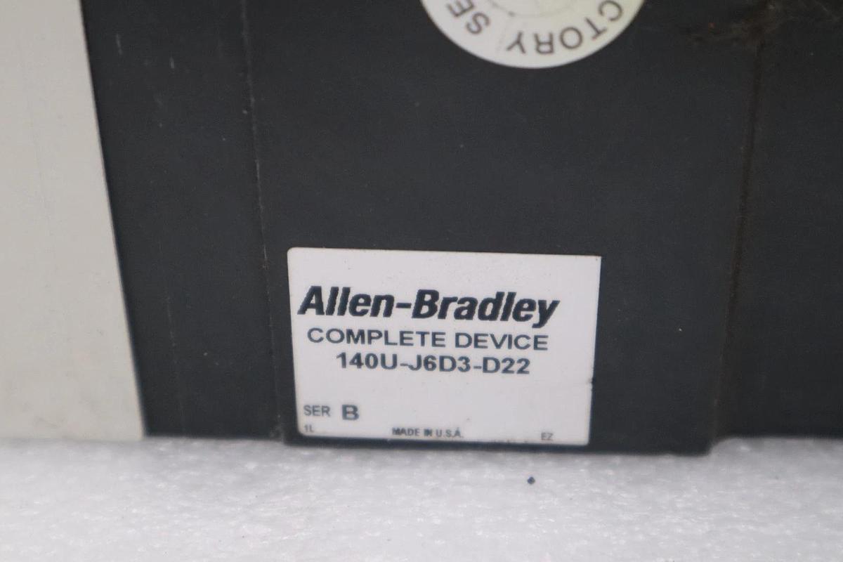 Used Allen Bradley 140U-J6X3 100A 3P 600V AC 250V DC Circuit Breaker STOCK H1866
