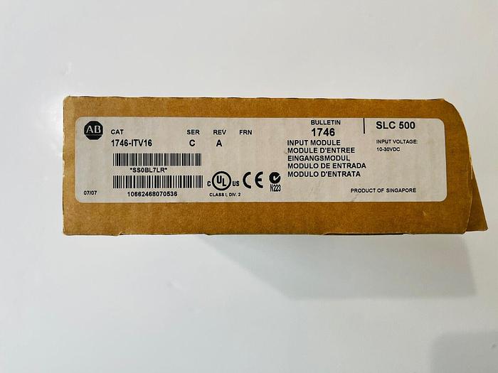 ALLEN-BRADLEY 1746-ITV16 SERIES C FAST SOURCE 16 POINT INPUT MODULE #K-224