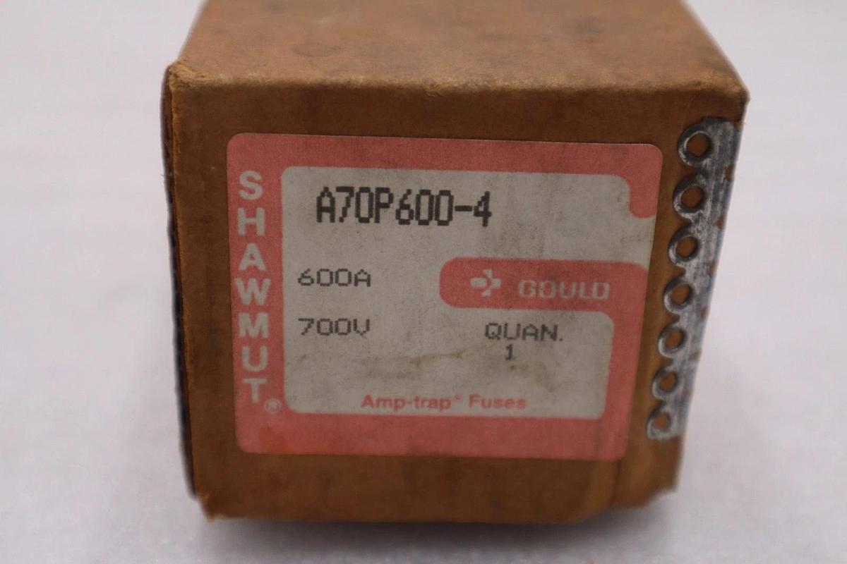 NEW OPEN BOX FERRAZ SHAWMUT A70P600-4 FUSE STK GF848