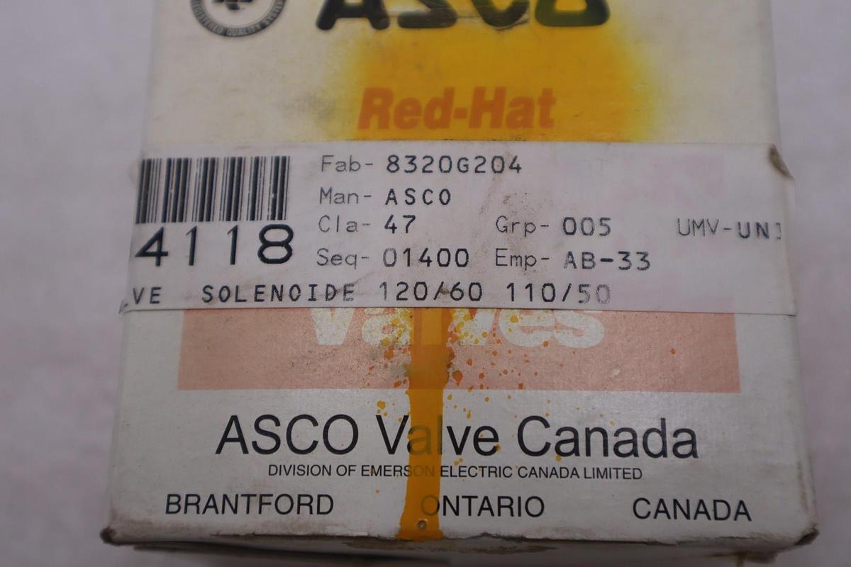 ASCO 8320-G204 / 8320G204 - NEW IN BOX - STOCK K1667A