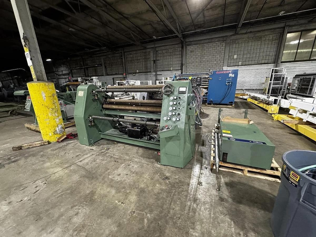 Used 62" DUSENBERY MODEL 635 BL DUPLEX SLITTER REWINDER