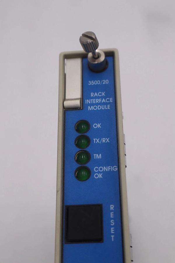 Used BENTLY NEVADA 125744-02J RACK INTERFACE MODULE  3500/20 STOCK #K-1277