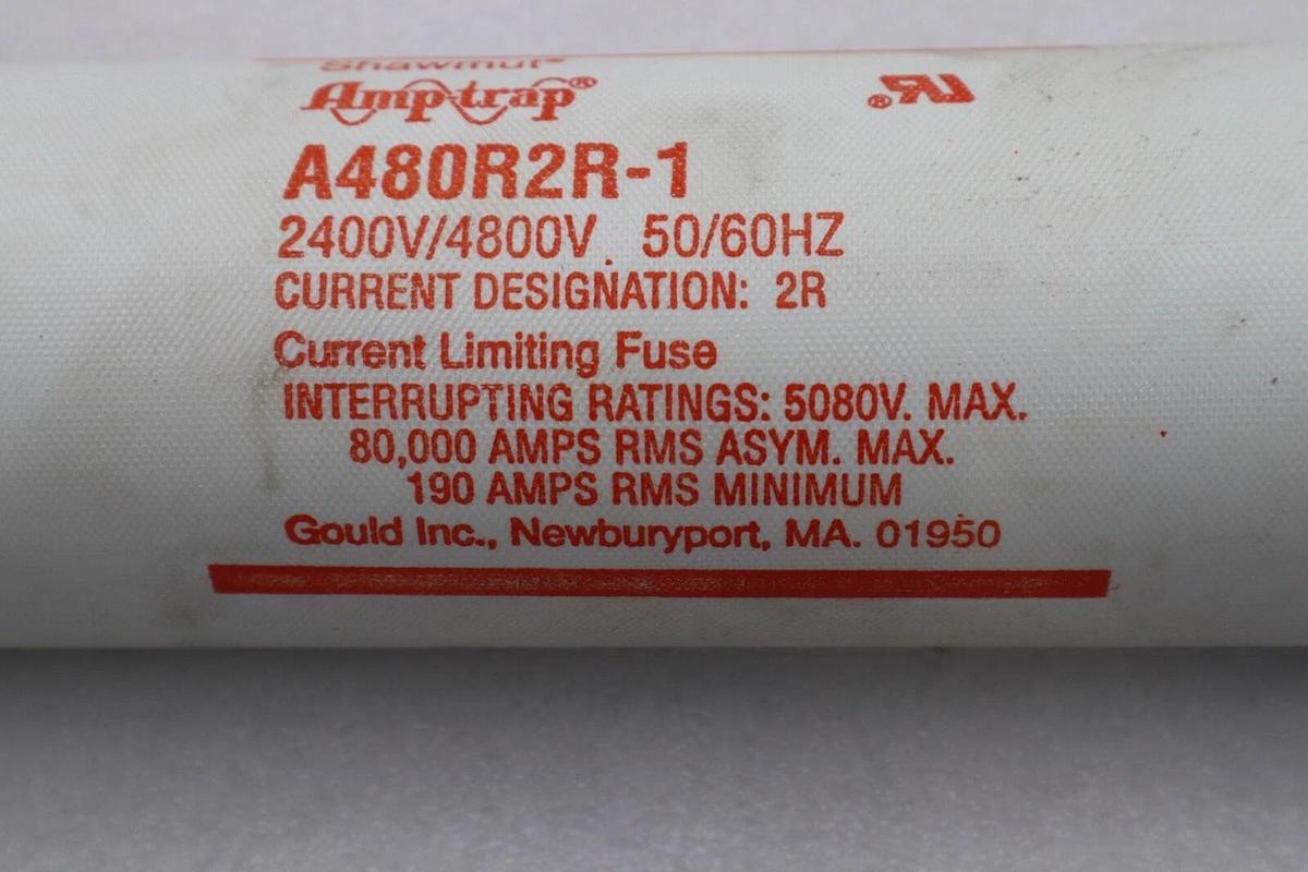Used GOULD SHAWMUT AMP-TRAP A480RSR-1 2400V/4800V 50/60HZ #L-56