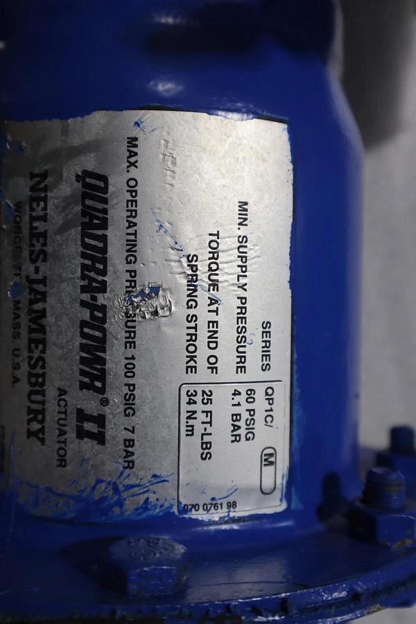 Used 1" Jamesbury Stainless Ball Valve QUADRA-POWR II STOCK S-618