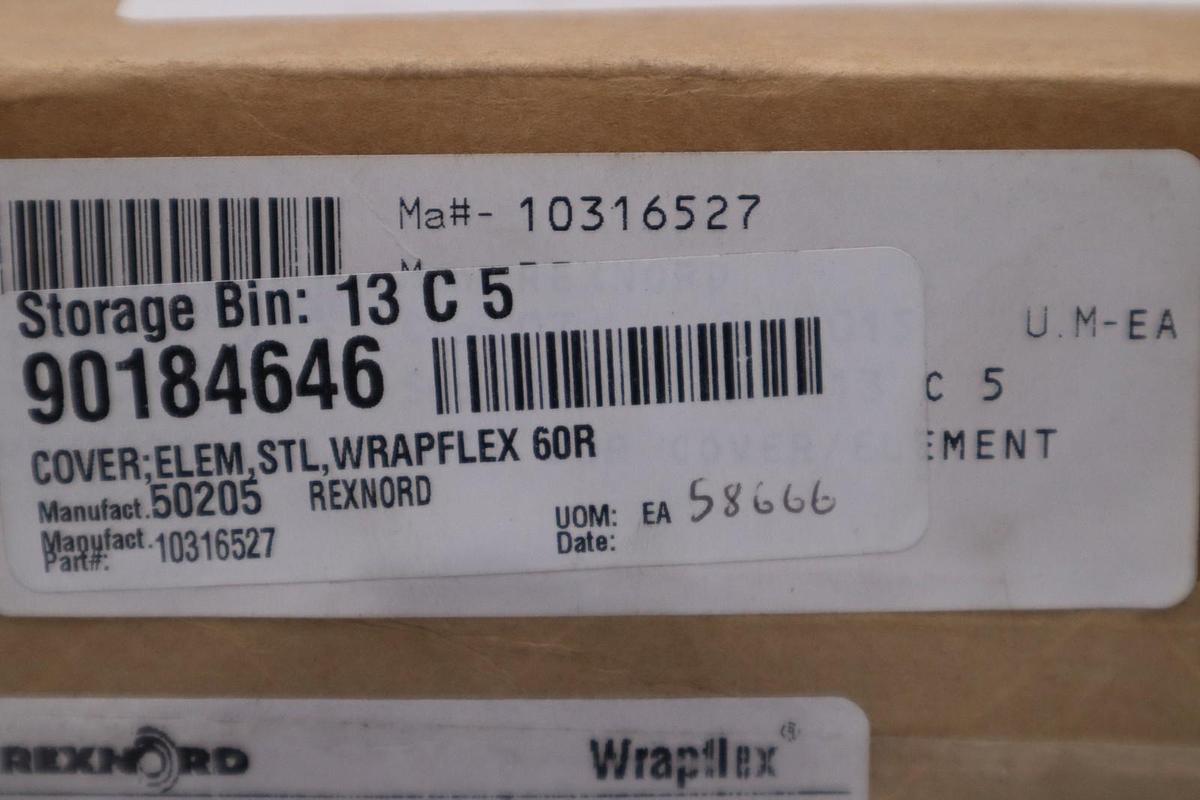 Used NEW WRAPFLEX 60R STEEL COVER / ELEMENT 10316527 60R STOCK GF-1313