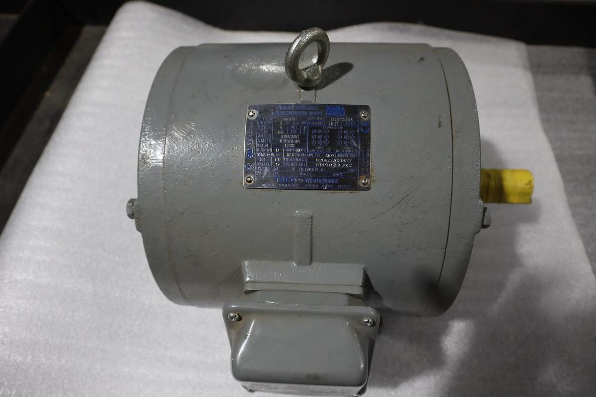 Used Teco Westinghouse DHP0034 ASHH Motor 3HP 2.2KW 4 POLES MOTOR STOCK HS29