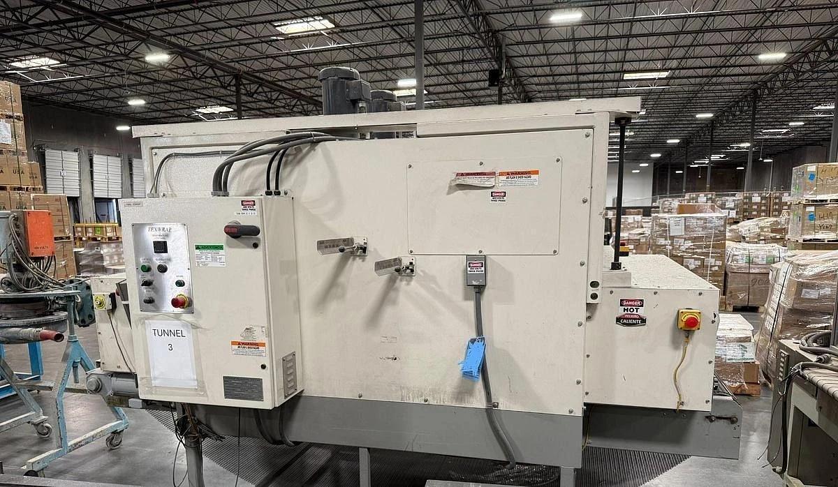 Used 36" TEXWRAP MODEL STB-3618SSR SIDE SEAL AND STB-1348 HEAT TUNNEL SYSTEM 2018