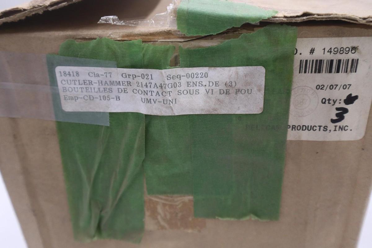 2147A47G03 - CUTLER HAMMER VACUUM INTERRUPTER ASSEMBLY KIT - STOCK SGF135