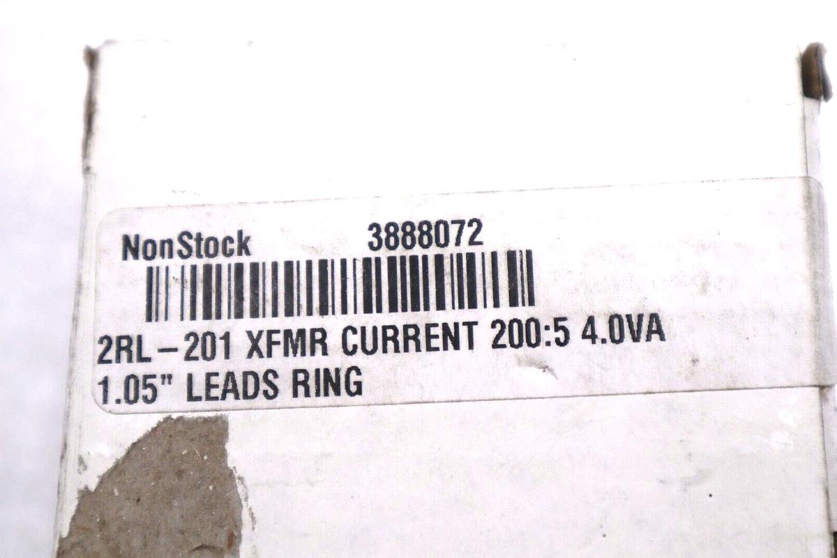 Used Flex-Core 2RL-201 Current Transformer ACC Class 4VA 200 5A New Open Box #K-2185