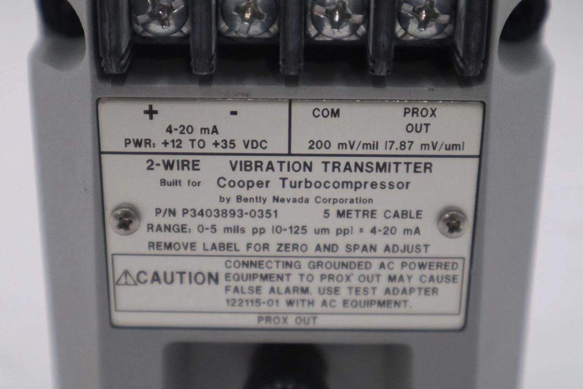NEW OPEN BOX BENTLY NEVADA P3403893-0351 2 Wire Vibration Transmitter STK H86A