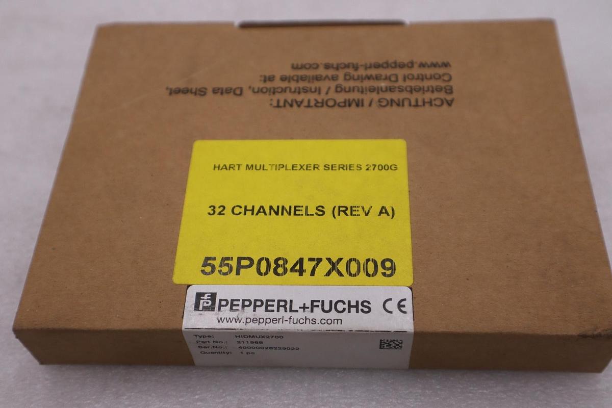 Used Pepperl + Fuchs HIDMUX2700-F 32 Channel Hart Multiplexer - STOCK GF361A