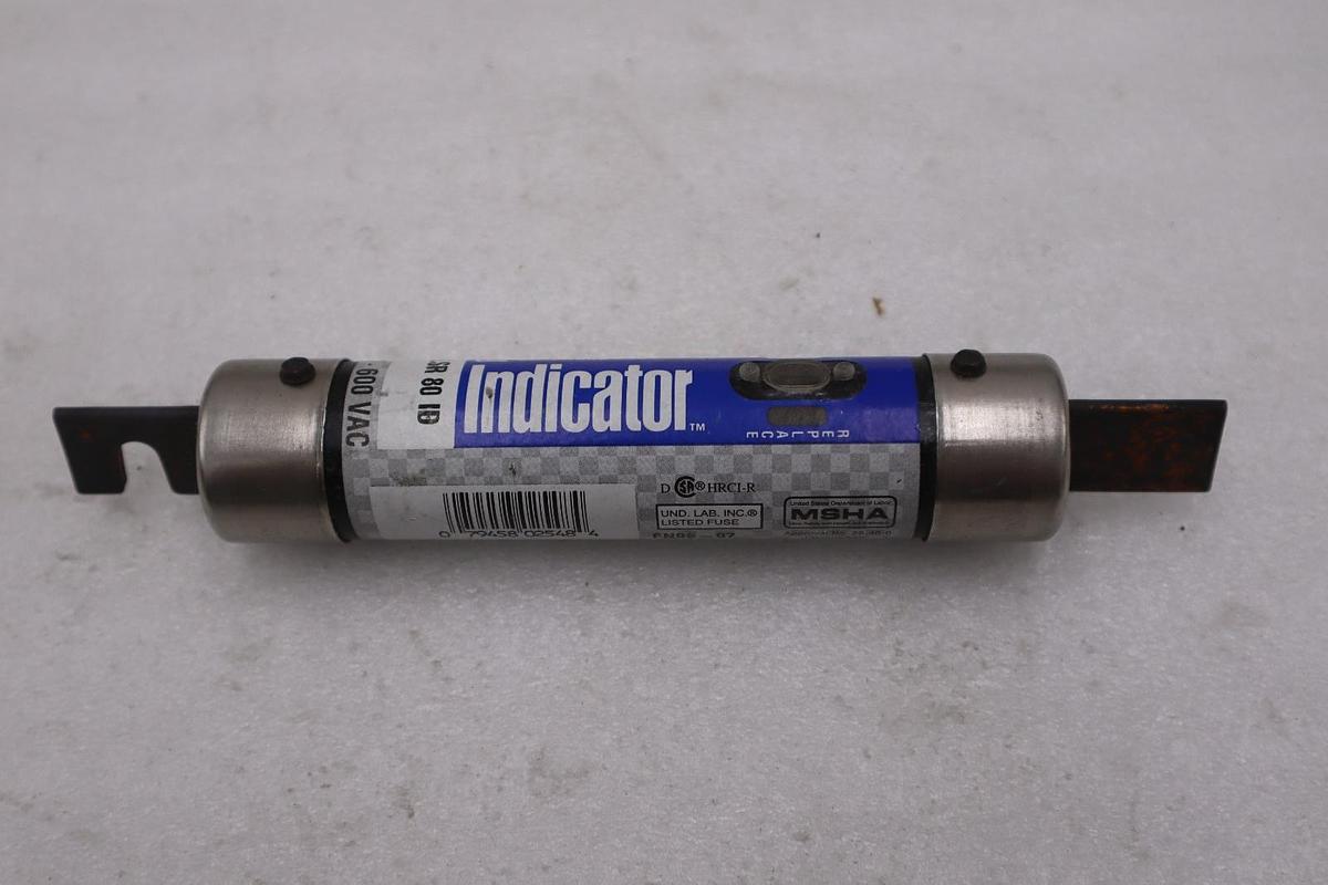 LOT OF 2 - Littlefuse FLSR 80 ID TIME DELAY FUSE - STOCK 5830A