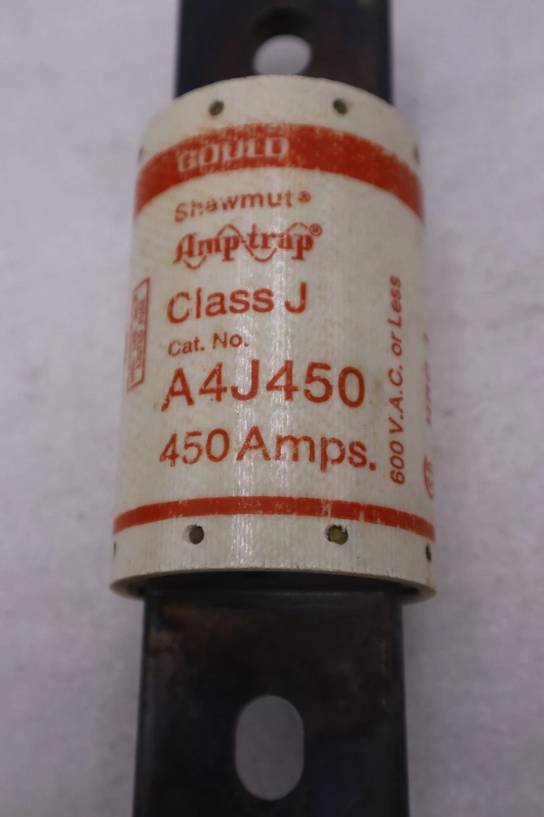 Used Gould Shawmut A4J450 Amp-Trap Fuse - STOCK 5814A
