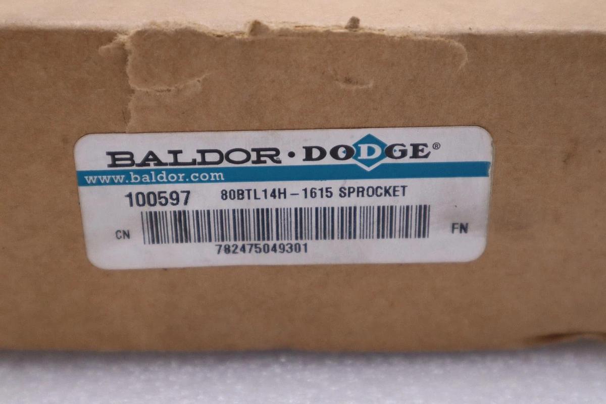 DODGE 100597 80BTL14H-1615 SPROCKET FOR 1615 BUSHING STOCK H839A
