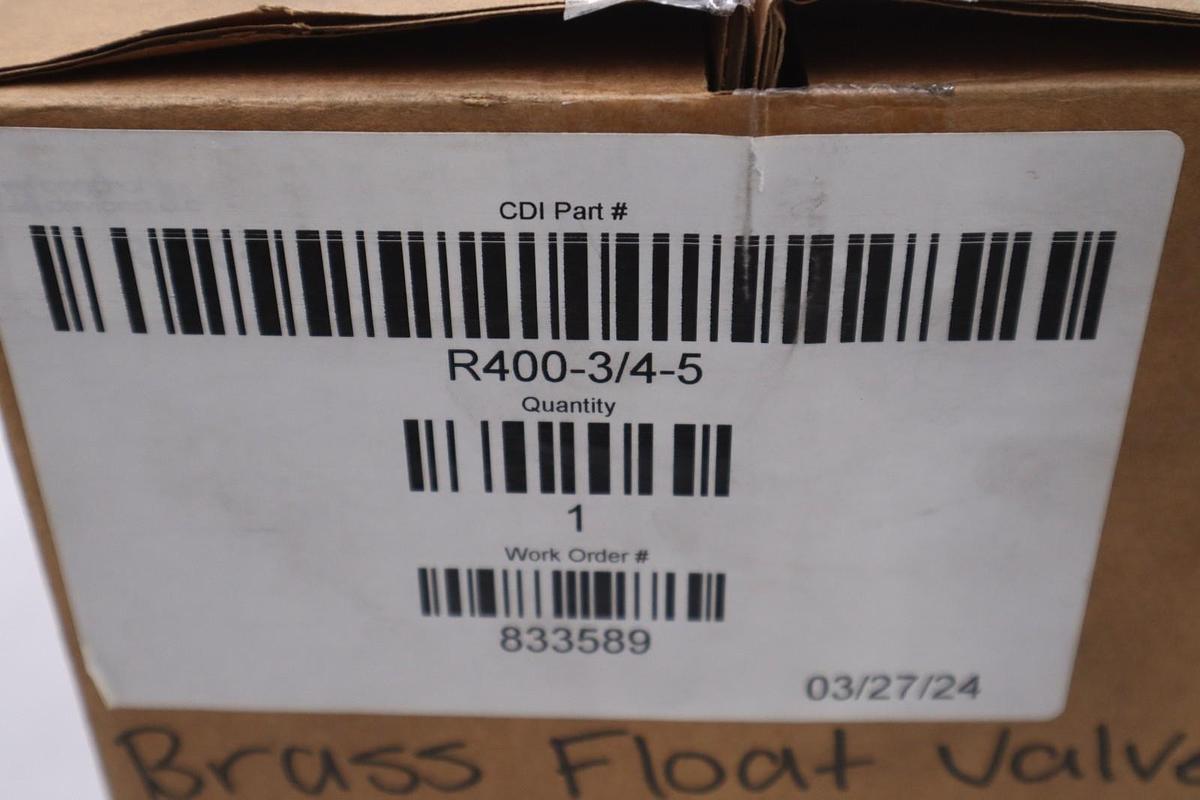 Control Devices Robert R400-3/4-5 Valves Assembly Brass STOCK 5213CC