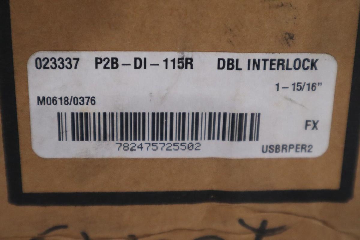 DODGE P2B-DI-115R DBL INTERLOCK PILLOW BLOCK BALL BEARING -NEW - STOCK 5220CC
