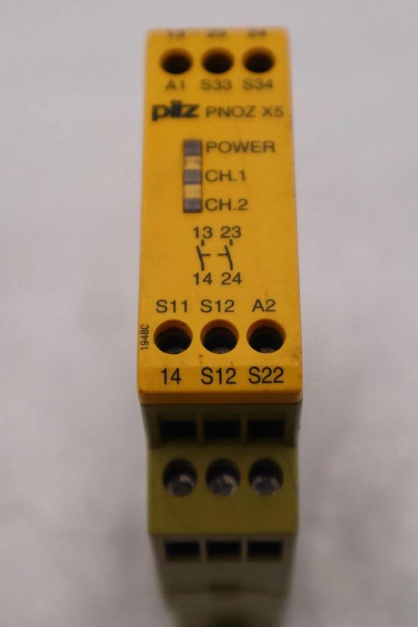 Used Pilz 774325 PNOZ-X5-24 SAFETY RELAY STOCK B-1578
