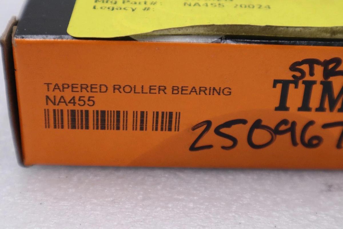 Used NEW TIMKEN NA455 TAPERED ROLLER BEARING CONE STOCK 1549CC