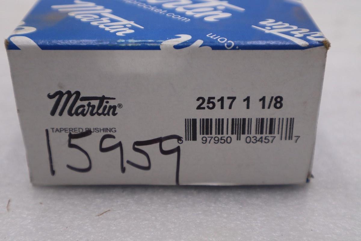 LOT OF 2 -- NEW Martin 2517-1-1/8 Taper Bushing; 1-1/8"ID STK 4028B