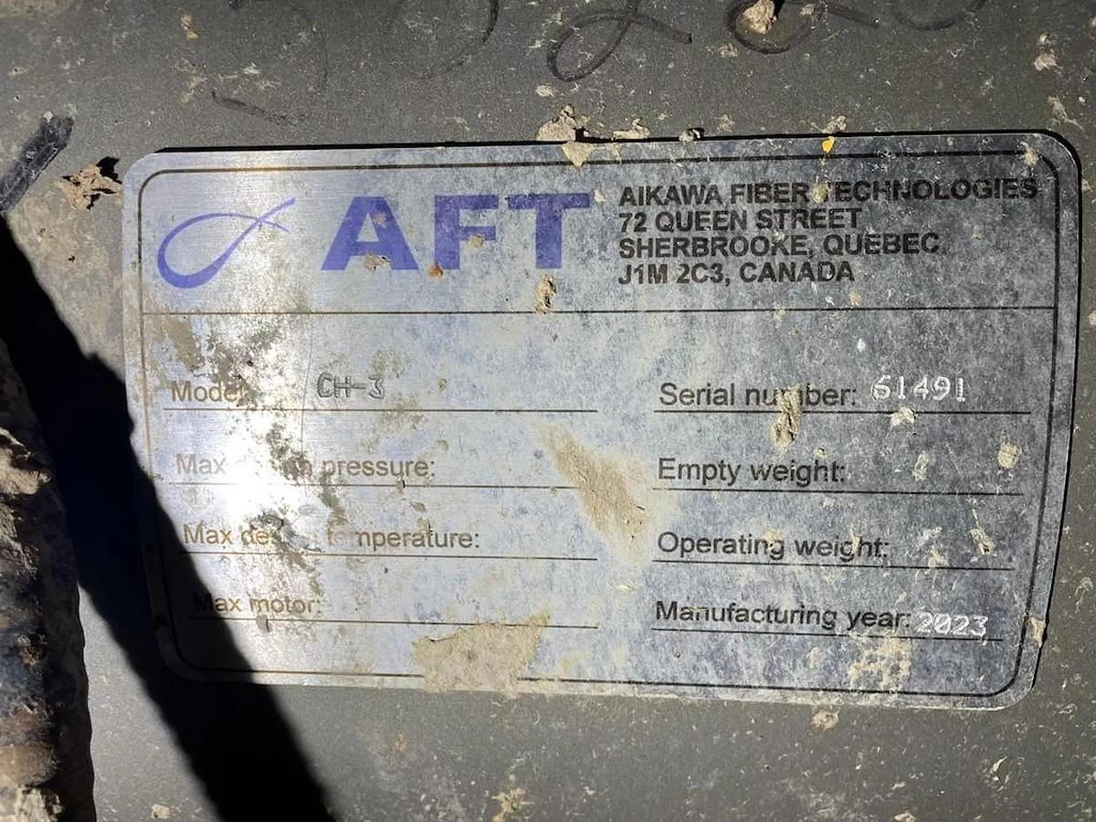 Used AFT AIKAWA FIBER TECHNOLOGIES MODEL CH-3 PRESSURE SCREEN MANUFACTURED 2023