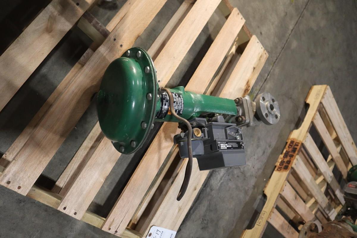 Used Fisher Control Valve Size 30 With Type 667 Pneumatic Actuator