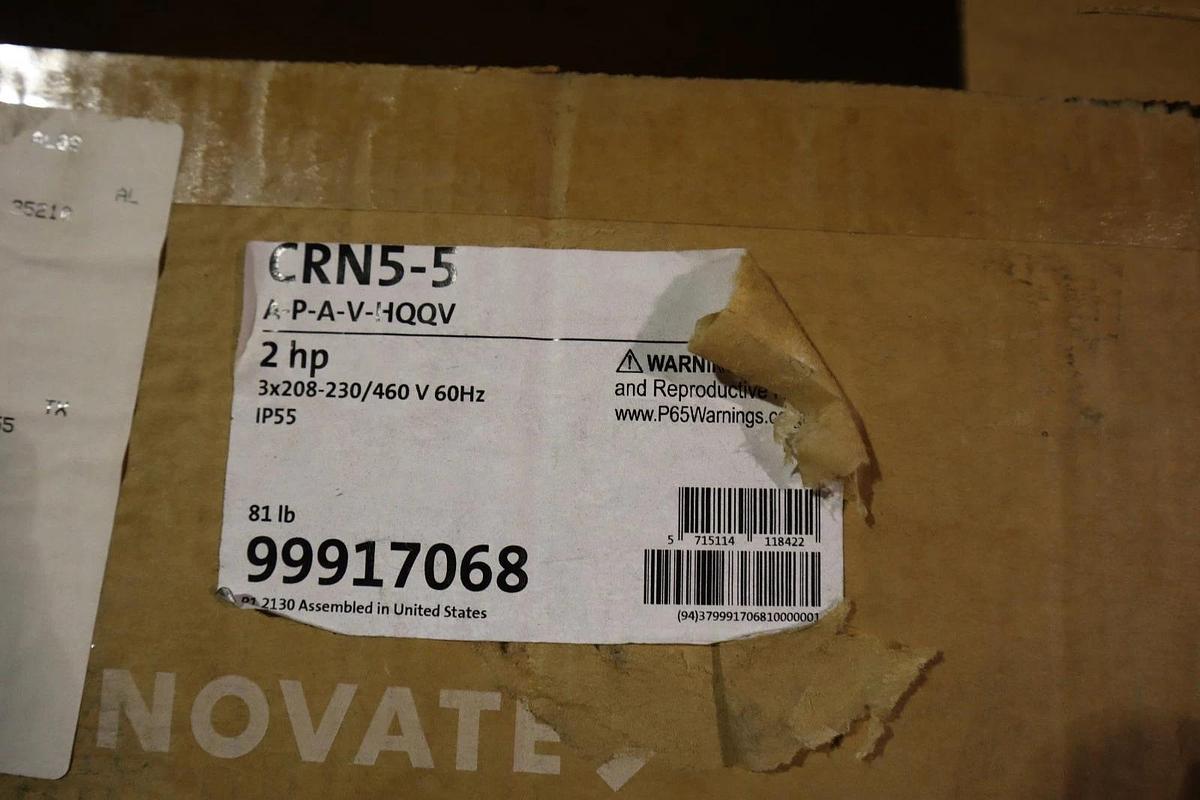 Used GRUNDFOS 99883241/ CRN5-5 A-P-A-V-HQQV STOCK HP100