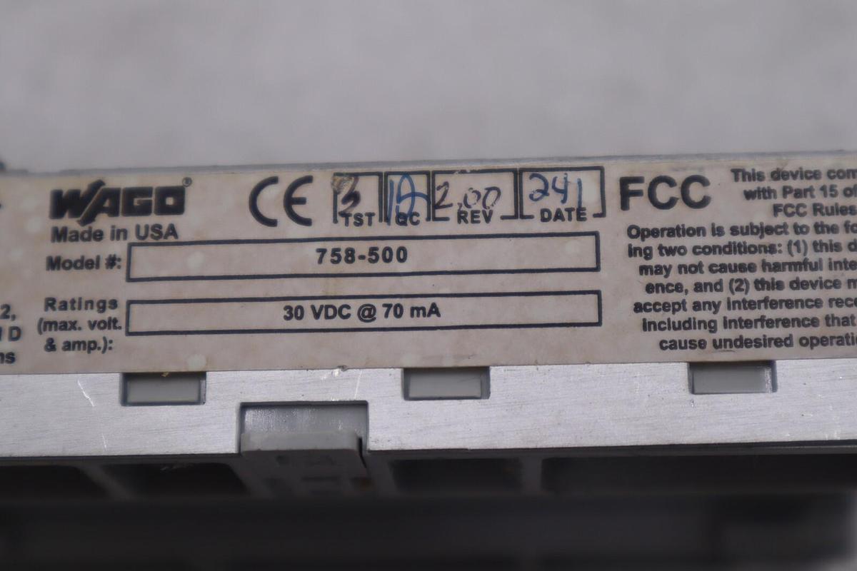 Used WAGO 758-500 ETHERNET SWITCH STOCK L-286-C