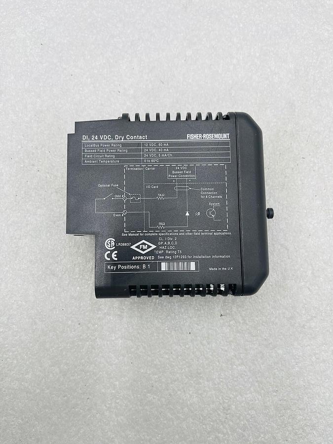 Used EMERSON DELTAV KJ3001X1-BB1 DI 8 CH 24VDC DRY CONTACT #K-2606