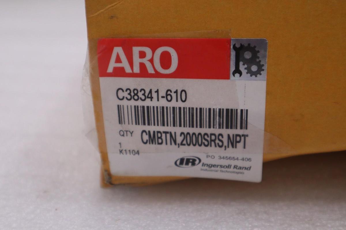 Used Ingersoll Rand ARO C38341-610 Filter Regulator Lubricator 1/2"  STK K127D