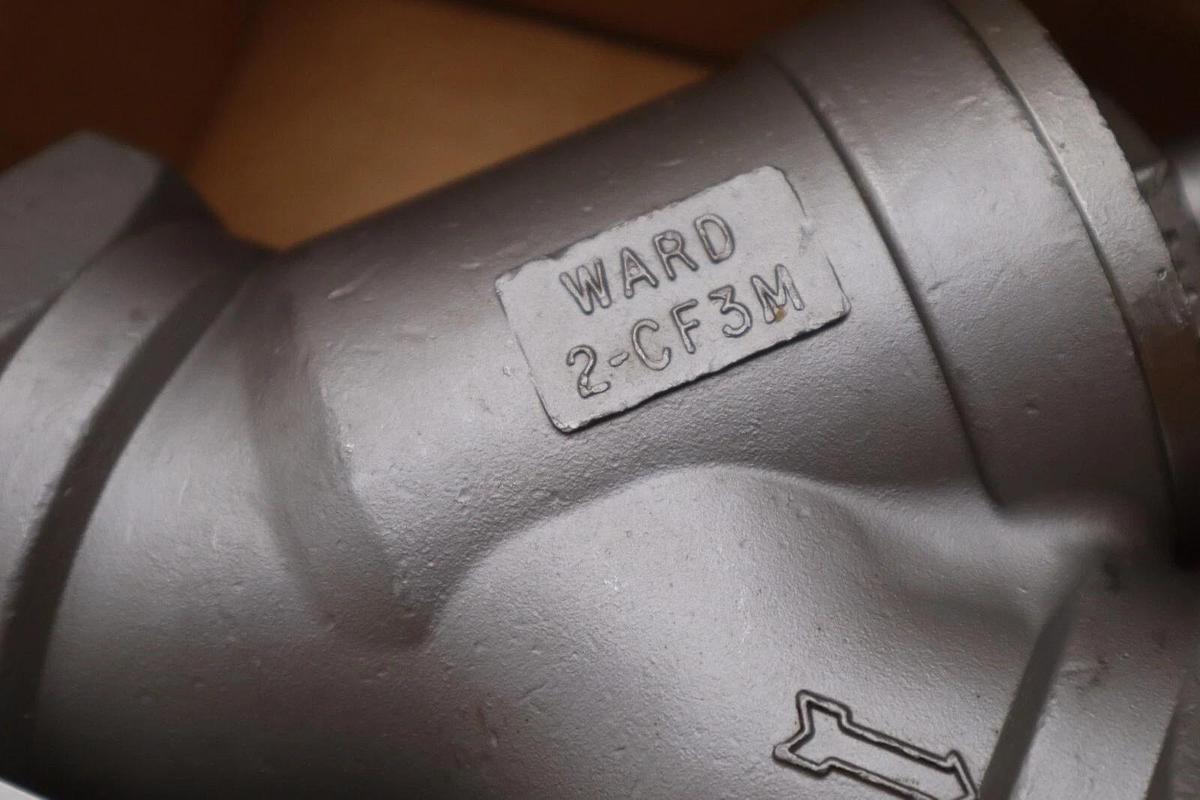 Ward 2-CF3M SS Check Valve With Y-Spring Loaded Teflon Seat 2" STOCK L-014C