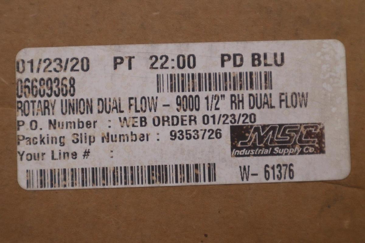 Used DUFF-NORTON 730398C Rotary Union Carbon Steel - NEW IN BOX - STOCK GF623A