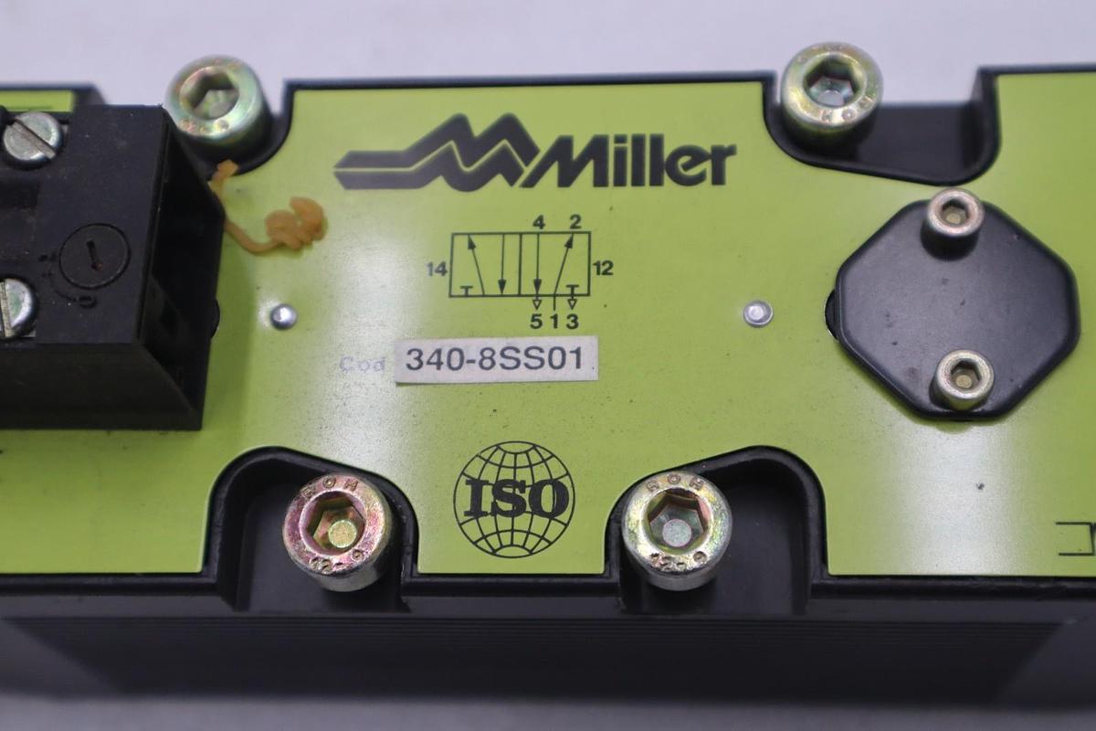 Used NEW OPEN BOX Miller 340-8SS01 Solenoid Valve STOCK 2058B