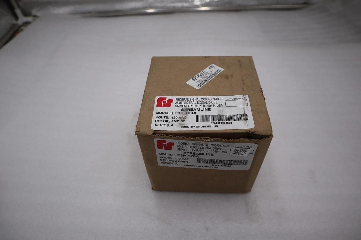 FEDERAL SIGNAL LP3P-120A SER. A 120VAC NEW WITH BOX STOCK H15A