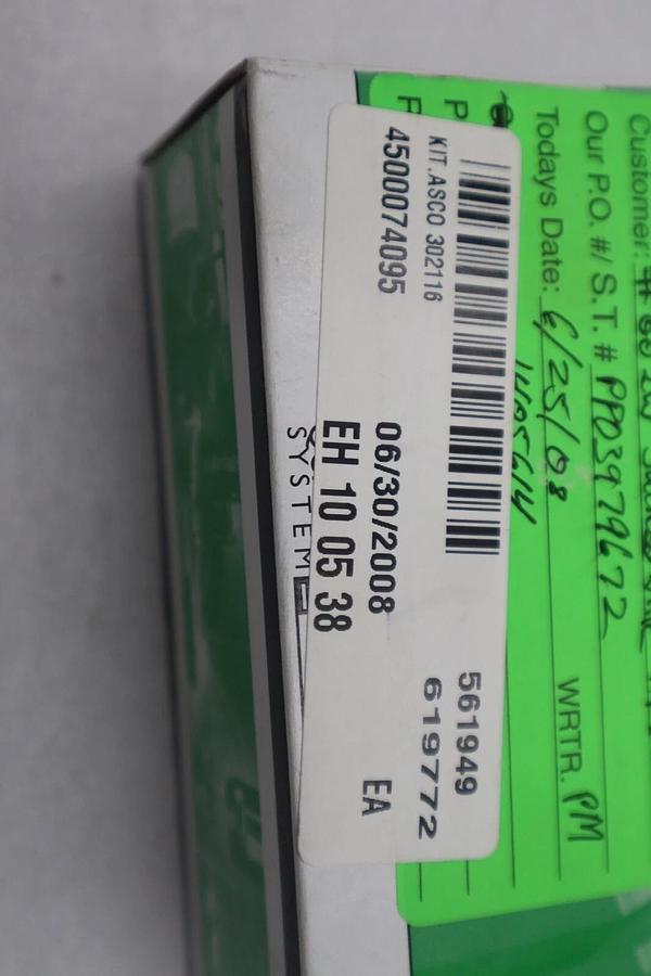 Used Asco Red Hat 302116 Rebuild Kit NEW WITH BOX STOCK G817A