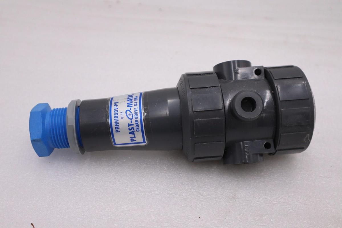 PLAST-O-MATIC PRHM050V-PV Pressure Regulator,1/2 In,5 to 125 psi STOCK H1450