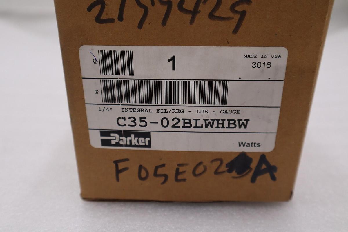 Used PARKER C35-02BLWHBW / C3502BLWHBW NEW IN BOX STOCK H57A