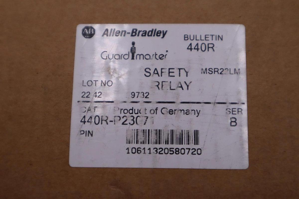 Used Allen-Bradley 440R-P23071 Safety Relay MSR22LM 24VDC NEW IN BOX STOCK H526A
