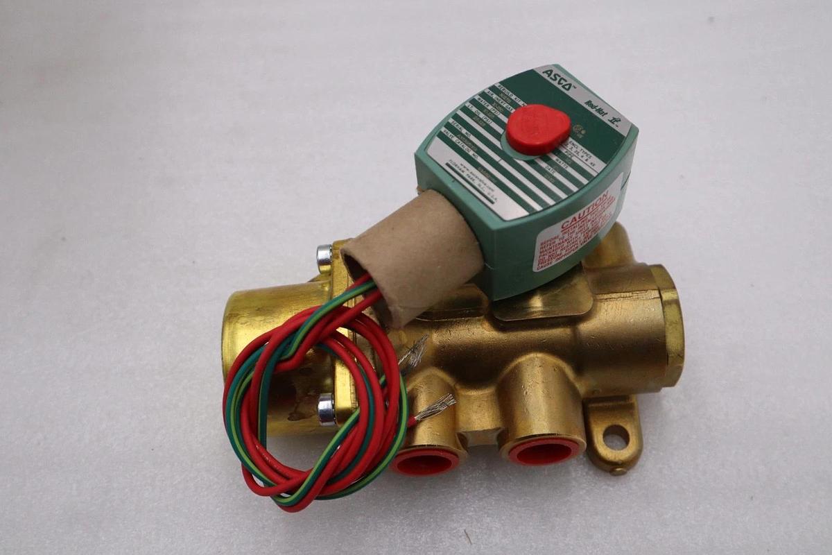 Used ASCO 1/2" 8344G074 120/60 110/50 Solenoid Valve - NEW IN BOX - STOCK GF-92