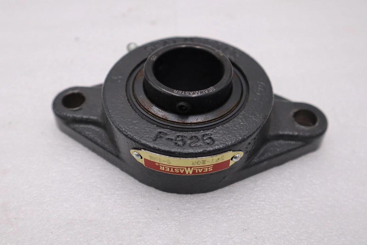 NEW OPEN BOX Sealmaster SFT-20R Ball Bearing 2-Bolt Flange 1-1/4 in Bore H1446A