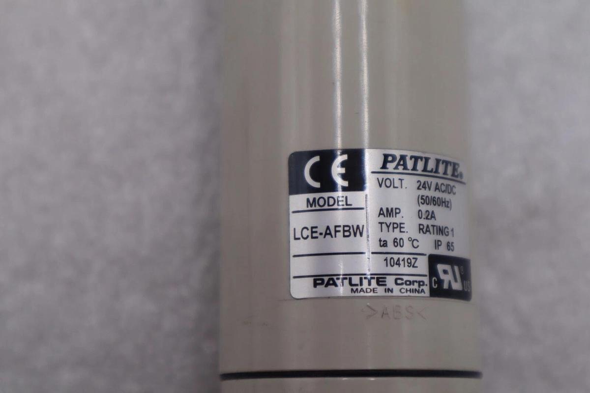 Used Patlite, LCE-AFBW, Signal Light Tower 24V LED LIGHT STOCK K-774