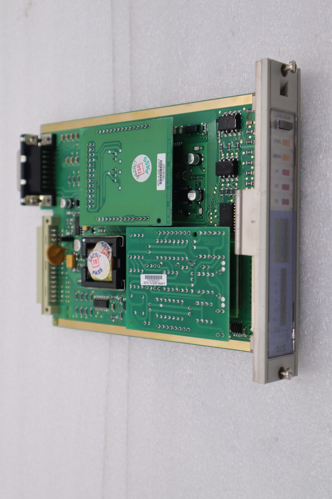 Used Sieger Limited 05701-C-0241 ISS.6 / 05701-A-0281 ISS.9 CONTROL CARD STOCK 5438