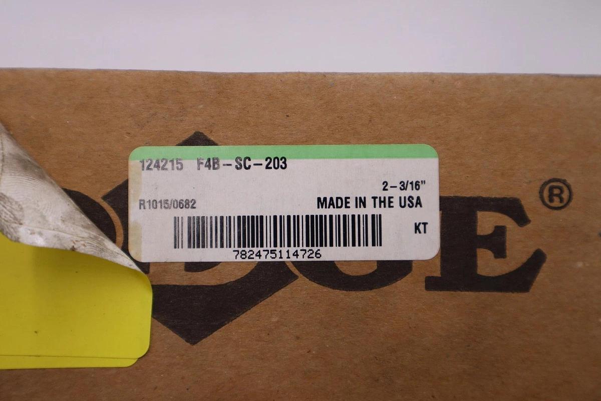 Used Dodge F4B-SC-203/124215 Ball Bearing Flange Unit - STOCK 1681CC