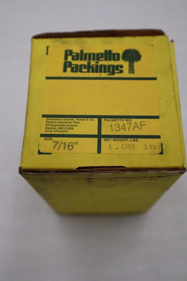 Used NEW Palmetto Packing 1347AF Packing Seal 7/16 Sq In STOCK H432A