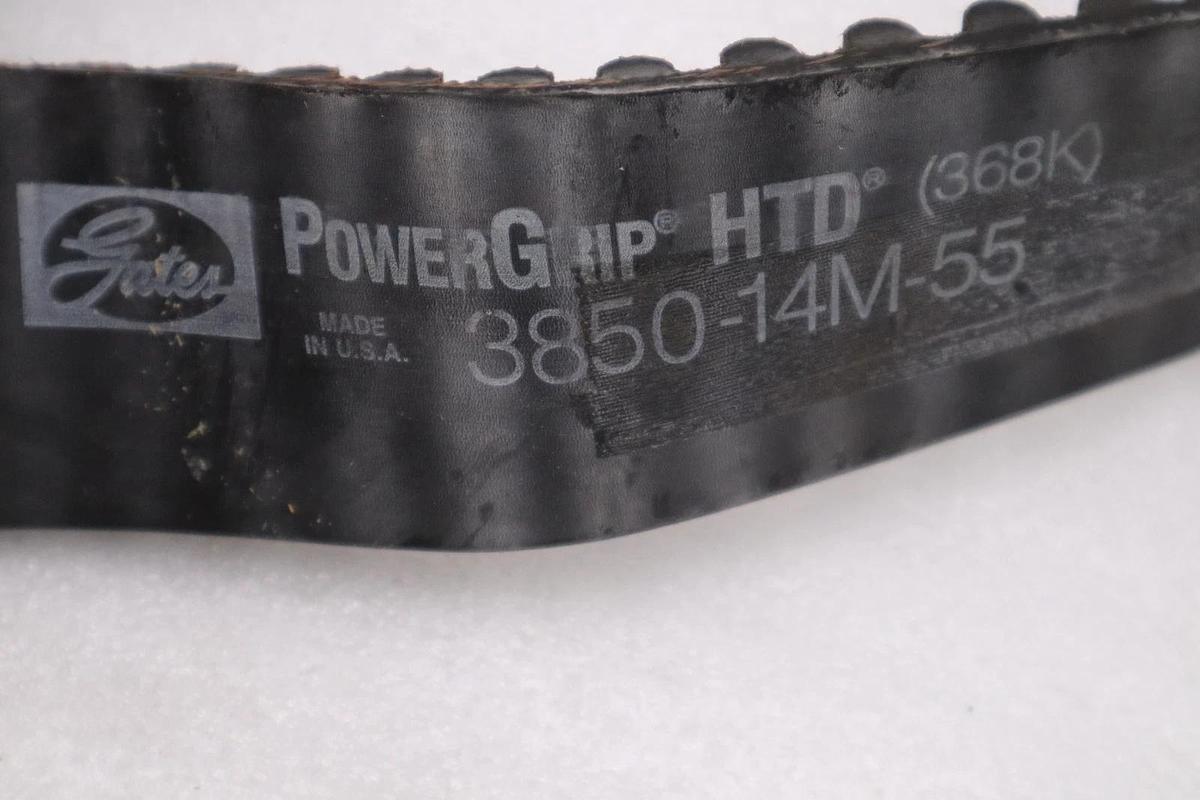 Used GATES POWER GRIP HTD 368K 3850-14M-55 V-BELT - STOCK M-7A